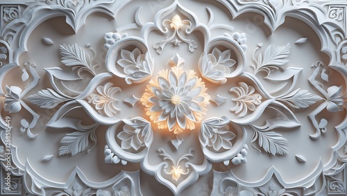 Islamic ornament vector , persian motiff . White background