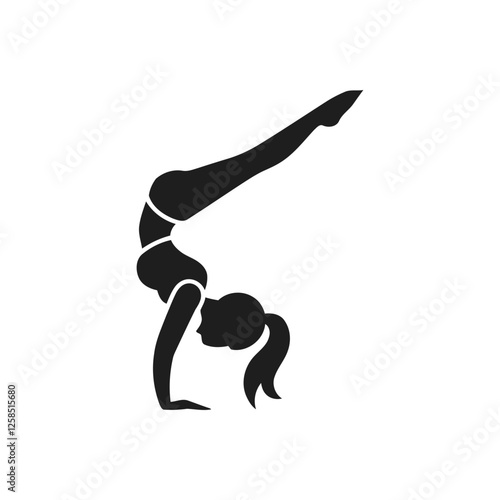 Gymnast Handstand Balance Icon