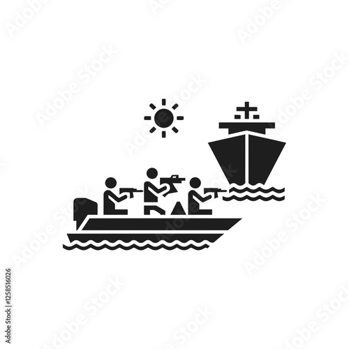Maritime Hijacking Threat Icon