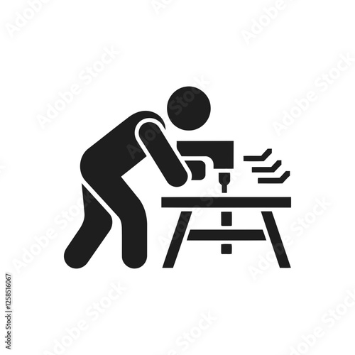 Carpentry Drill Work Icon
