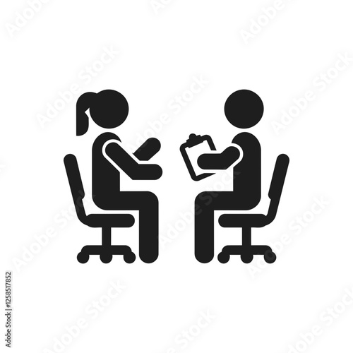 Job Interview Meeting Icon