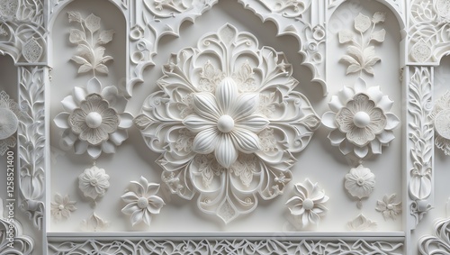 Islamic ornament vector , persian motiff . White background