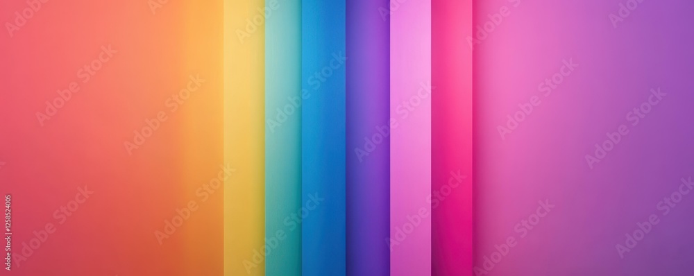 Obraz premium Rainbow Spectrum Gradient Stripes Background Design