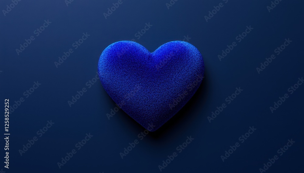 A textured blue heart shape on a dark background, symbolizing love and affection. A textured blue heart shape on a dark background, symbolizing love and affection.