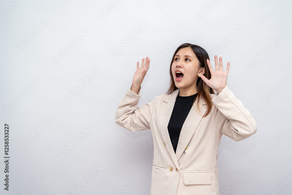 Stressed Businesswoman Having an Emotional Breakdown Stressed Businesswoman Having an Emotional Breakdown