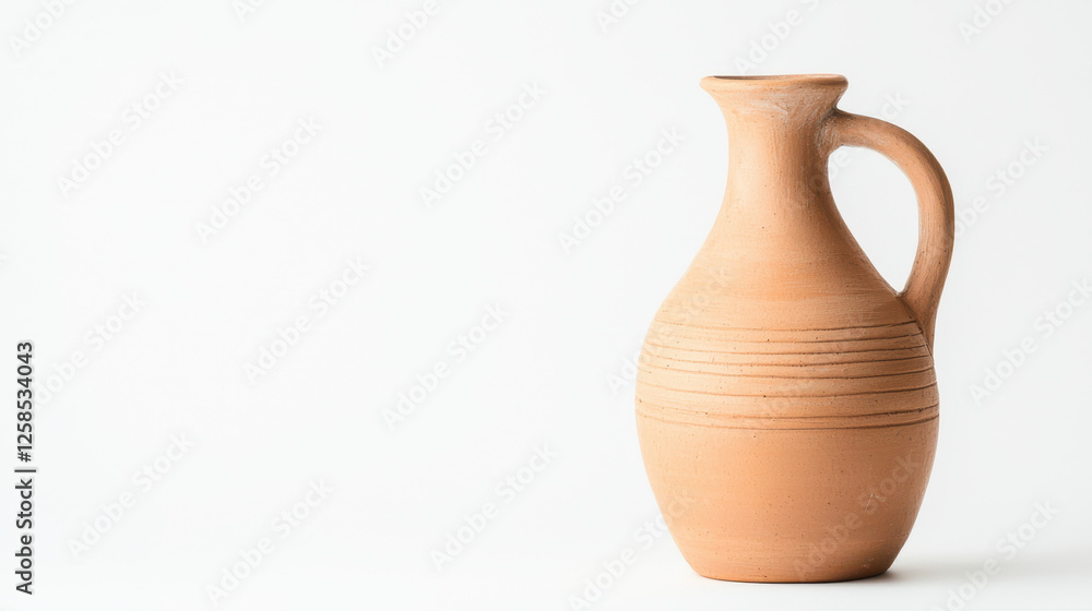 easter religious service. Simple clay pitcher with handle, perfect for serving wine easter religious service. Simple clay pitcher with handle, perfect for serving wine