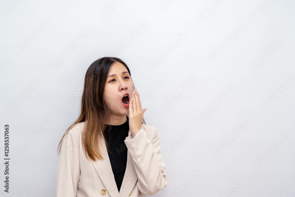 Businesswoman Feeling Tired and Bored Businesswoman Feeling Tired and Bored