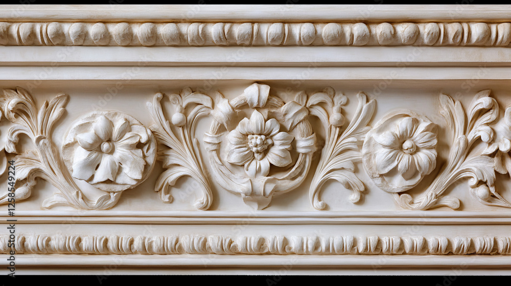 Crown cornice trim for ceiling. Wall moulding isolated frame. Decorative plaster stucco strip vector. 3d plinth pattern with bevel ornament render set. Decor relief ledge border object illustration Crown cornice trim for ceiling. Wall moulding isolated frame. Decorative plaster stucco strip vector. 3d plinth pattern with bevel ornament render set. Decor relief ledge border object illustration