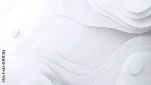 Abstract white paper layered design background photo