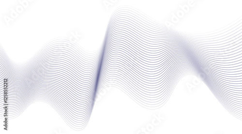 Modern abstract glowing wave background. Dynamic flowing wave lines design element. 