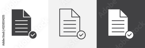 Accept document icons graphics pack vectors.