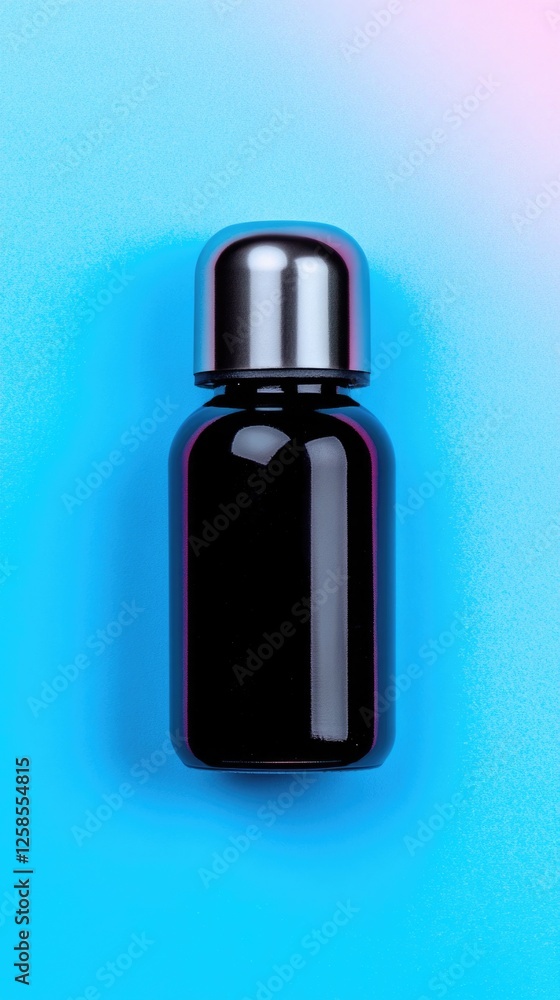 Fototapeta premium Modern Supplement Bottle on Gradient Background