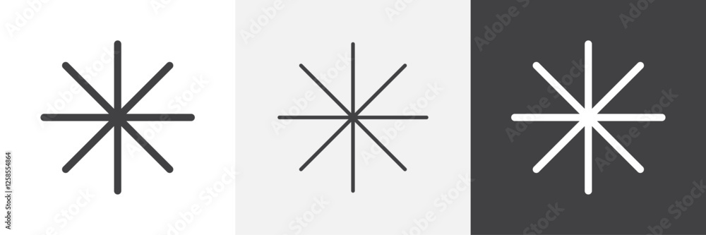 Asterisk icons graphics pack vectors. Asterisk icons graphics pack vectors.