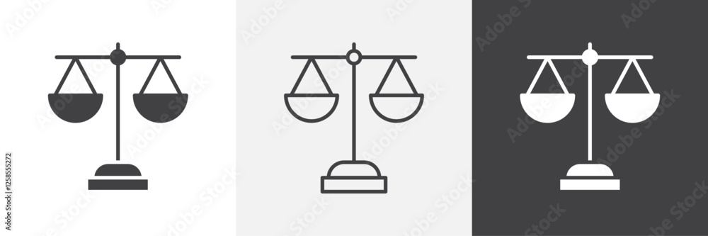 Balance scale icons graphics pack vectors. Balance scale icons graphics pack vectors.