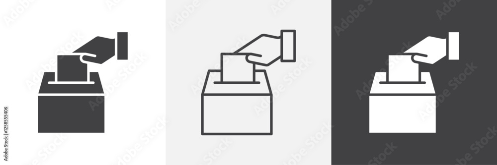 Ballot icons graphics pack vectors. Ballot icons graphics pack vectors.