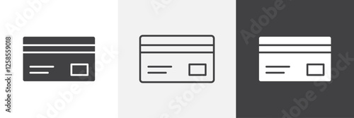 Credit card icons graphics pack vectors.