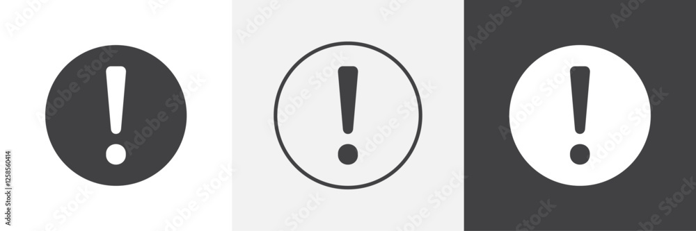 Exclamation interface icons graphics pack vectors. Exclamation interface icons graphics pack vectors.