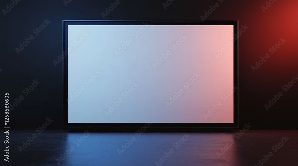 LCD display for outdoor advertising isolated on transparent background. Vector realistic illustration of blank LED screen in glossy black frame, information banner mockup, business promo equipment LCD display for outdoor advertising isolated on transparent background. Vector realistic illustration of blank LED screen in glossy black frame, information banner mockup, business promo equipment