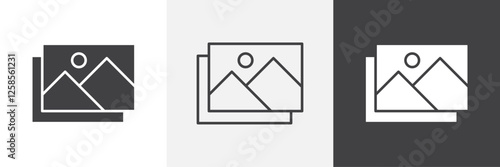 Gallery icons graphics pack vectors.