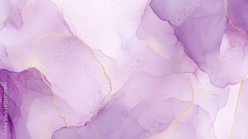 Wallpaper Mural Serene Lavender Hues with Gold Veins Elegant Abstract Background Torontodigital.ca