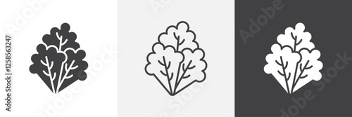 Lettuce icons graphics pack vectors.