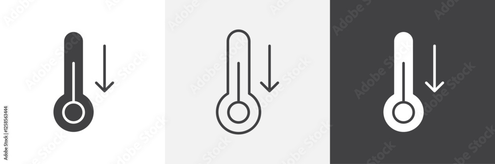 Low Temperature icons graphics pack vectors. Low Temperature icons graphics pack vectors.