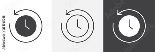 Past time icons graphics pack vectors.