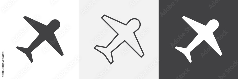 Plane icons graphics pack vectors. Plane icons graphics pack vectors.