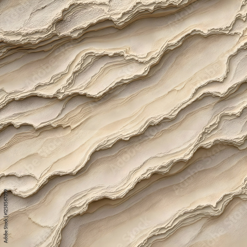 Eroded coastal cliff abstract background with sedimentary layers