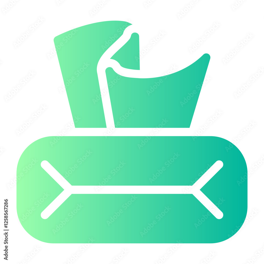 tissue box gradient icon tissue box gradient icon