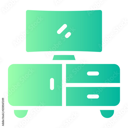 television gradient icon
