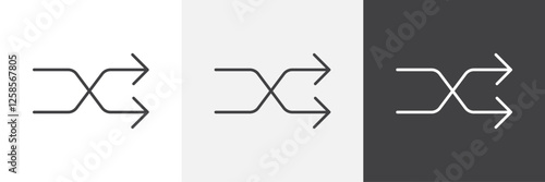 Shuffle icons graphics pack vectors.