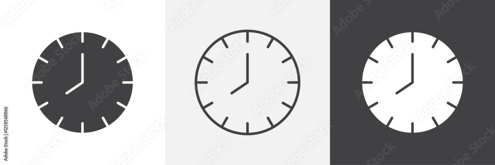 Time clock icons graphics pack vectors. Time clock icons graphics pack vectors.