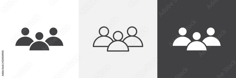 Users icons graphics pack vectors. Users icons graphics pack vectors.