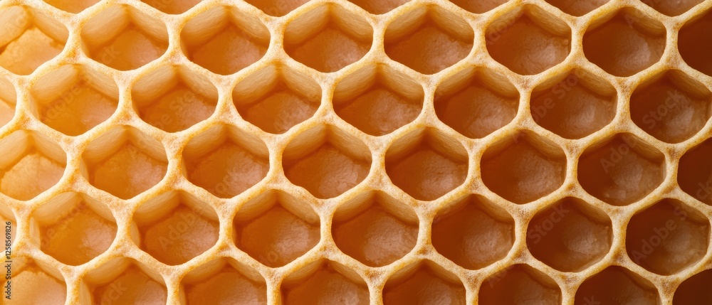 Close-up view of honeycomb structure, showcasing natural geometric patterns. Close-up view of honeycomb structure, showcasing natural geometric patterns.