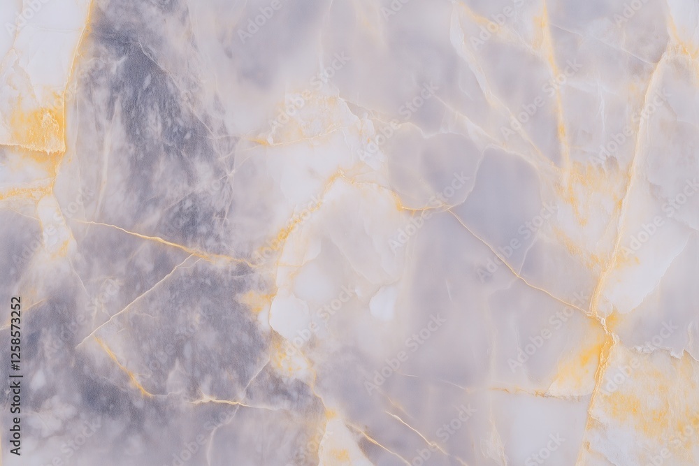 Naklejka premium Smooth natural marble texture with gray and gold veins