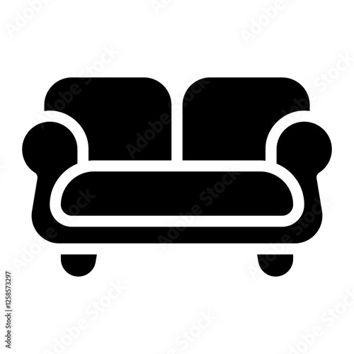 sofa glyph icon