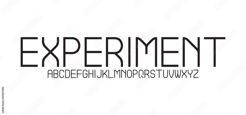 Experiment, Sport Modern Creative Alphabet Font. Typography urban style fonts for technology, digital, movie logo design. vector illustration
Experiment, Sport Modern Creative Alphabet Font. Typography urban style fonts for technology, digital, movie logo design. vector illustration