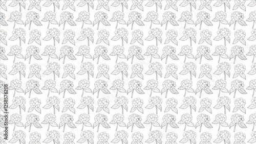 美しい花柄のイラスト背景、パターン