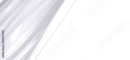 A close-up of a white fabri...