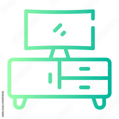 television gradient icon