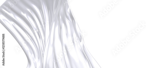 A close-up of a white fabri...