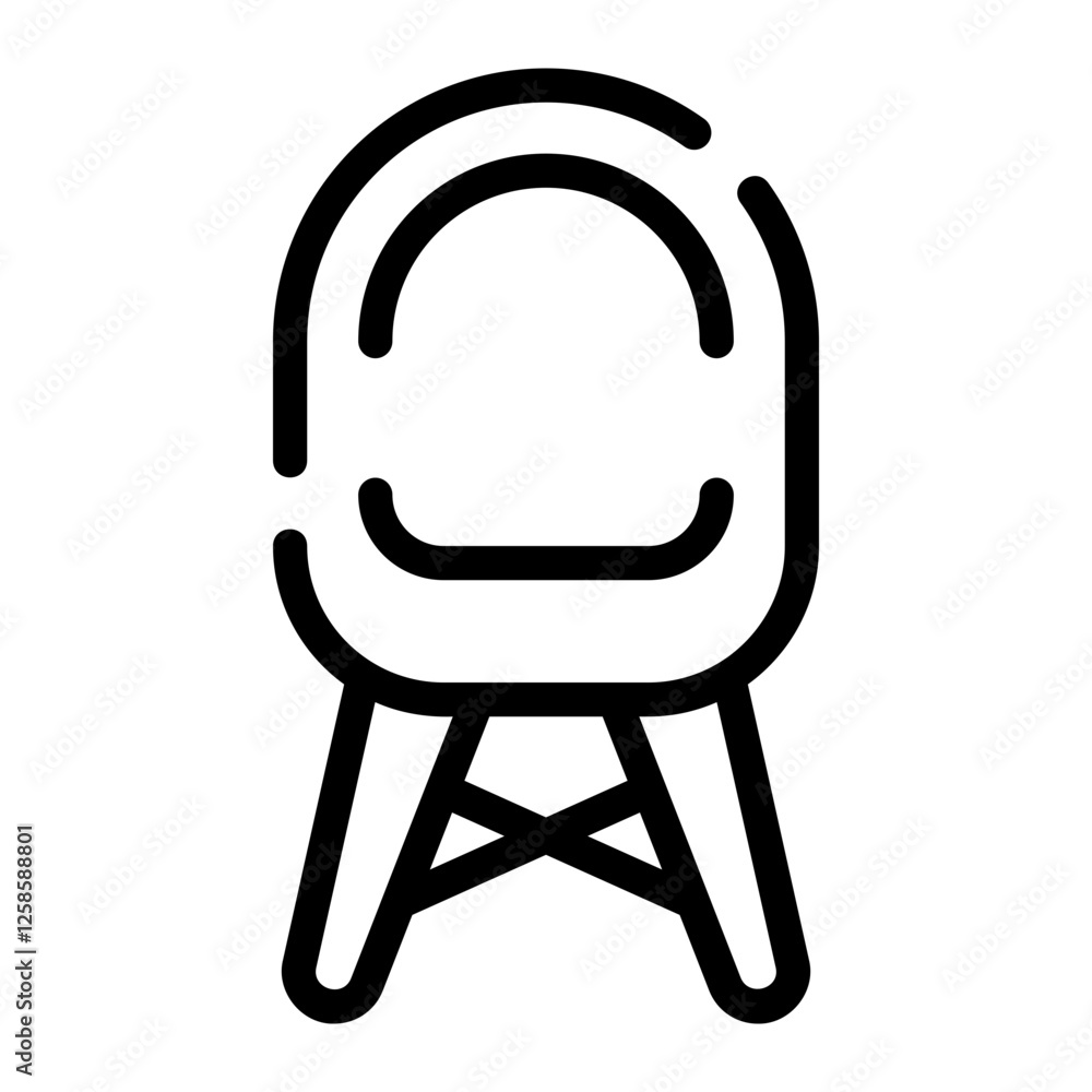 chair line icon