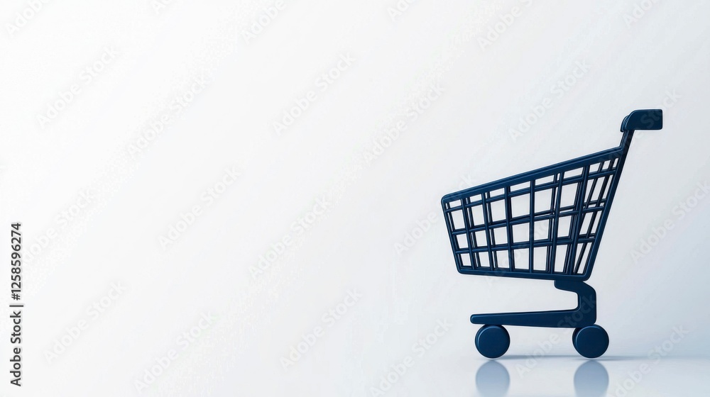 Isolated Shopping Cart Graphic Element on White Background for Use Isolated Shopping Cart Graphic Element on White Background for Use