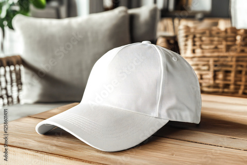 white baseball cap mockup
