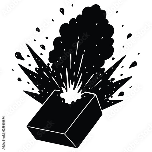 smoke and sparks from grinding metal