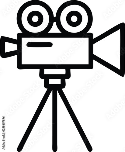 Cine Camera on Tripod