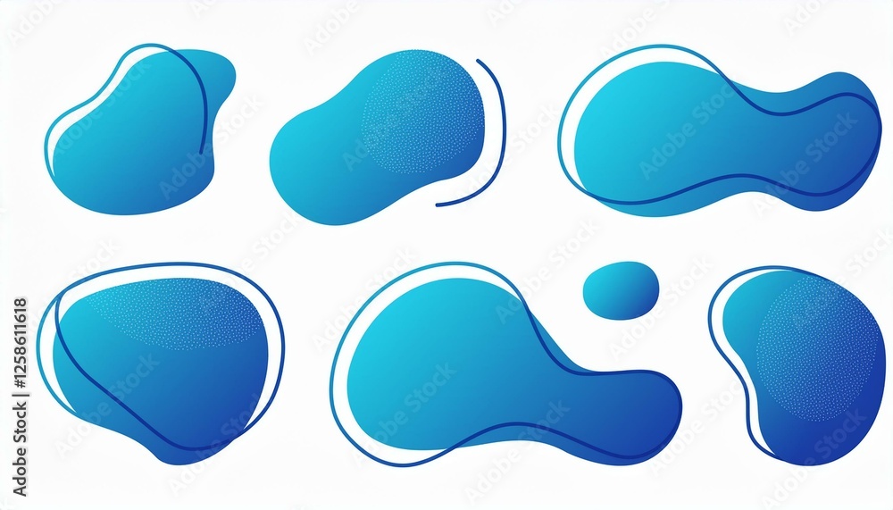 Organic blob shape, abstract amoeba, irregular fluid element set. Simple flat abstract splodge, amoeba blob, liquid shape graphic design element. perfect any project. Organic blob shape, abstract amoeba, irregular fluid element set. Simple flat abstract splodge, amoeba blob, liquid shape graphic design element. perfect any project.