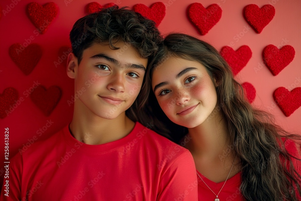 Commercial ad graphic design. Sign of love and affection. Valentine's day, soulmatescouple: extraordinary vivid image of loving latin juvenile couple. Deep connection. Romantic lovers. Commercial ad graphic design. Sign of love and affection. Valentine's day, soulmatescouple: extraordinary vivid image of loving latin juvenile couple. Deep connection. Romantic lovers.