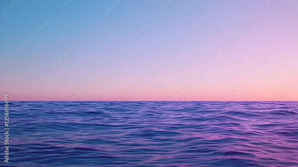 Fototapeta premium Vibrant Sunset Over The Calm Ocean